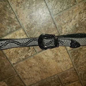 Rhinestone Western Belt